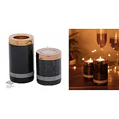 Yin Tealight Towers - Black